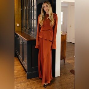 Few Moda x Hannah Chody Satin Taylor Dress Size Small